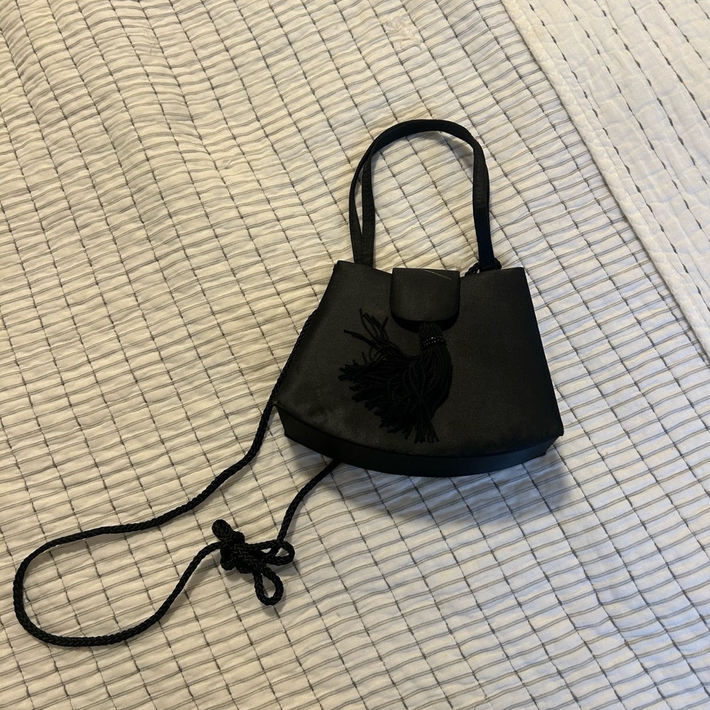 Elegant Black Tassel Women's Bag